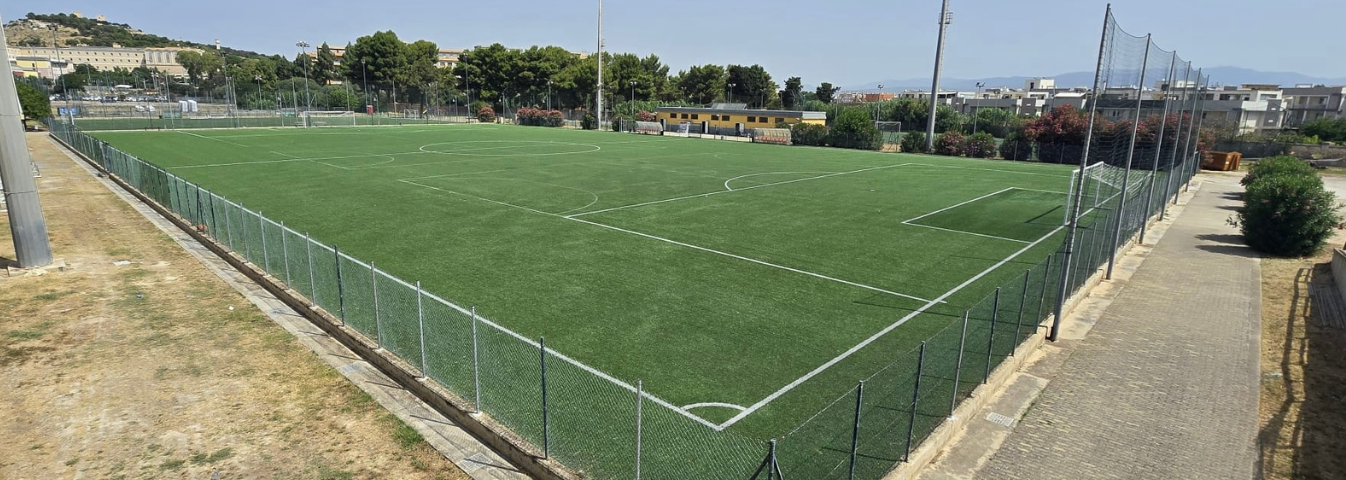 Uno dei campi del complesso sportivo di Monte Claro