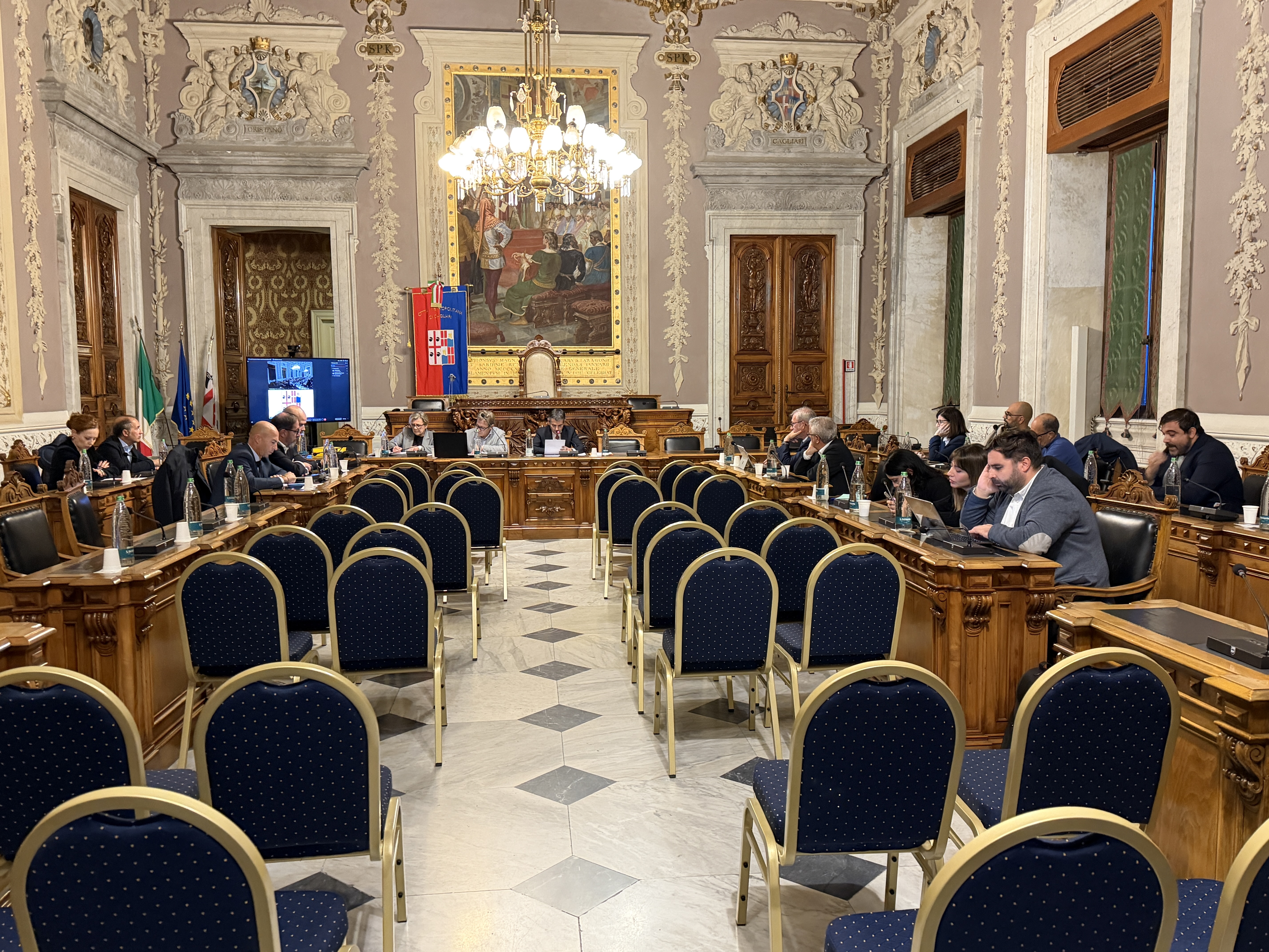 Una seduta del Consiglio Metropolitano