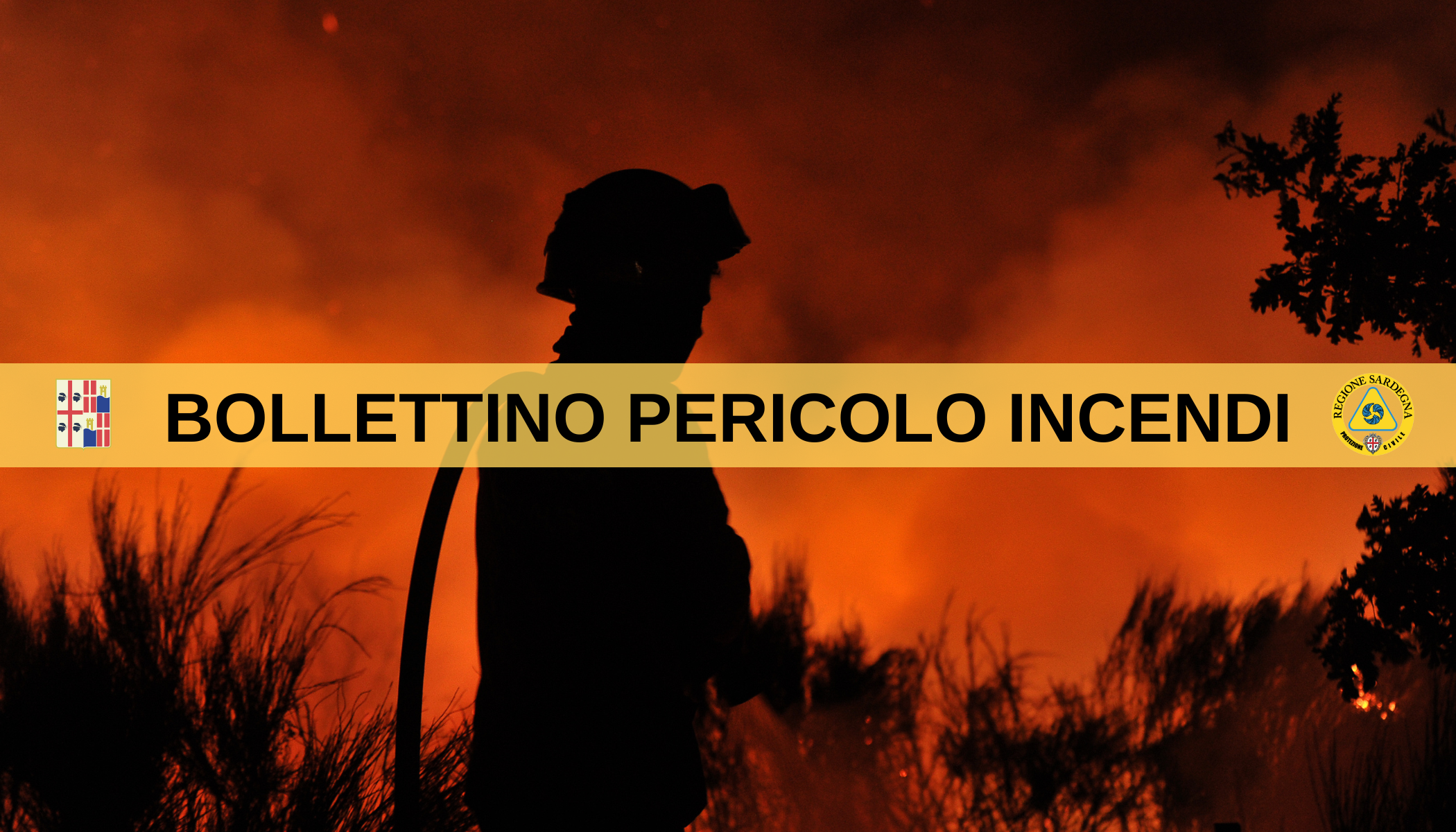 Allerta bollettino di previsione pericolo incendio