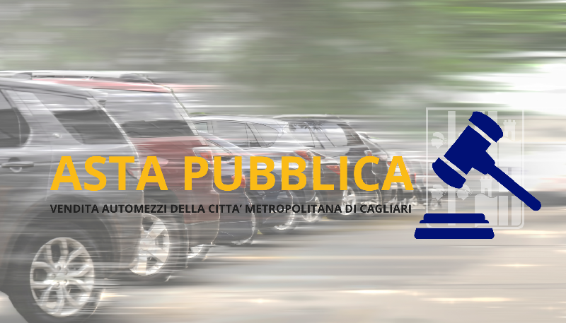 Avviso di vendita di mezzi usati della Città Metropolitana di Cagliari