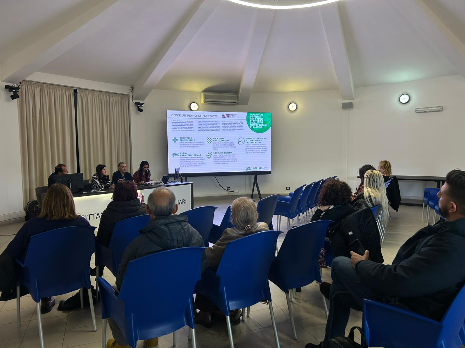 Un'immagine dell'incontro nella sala polifunzionale del Parco di Monte Claro
