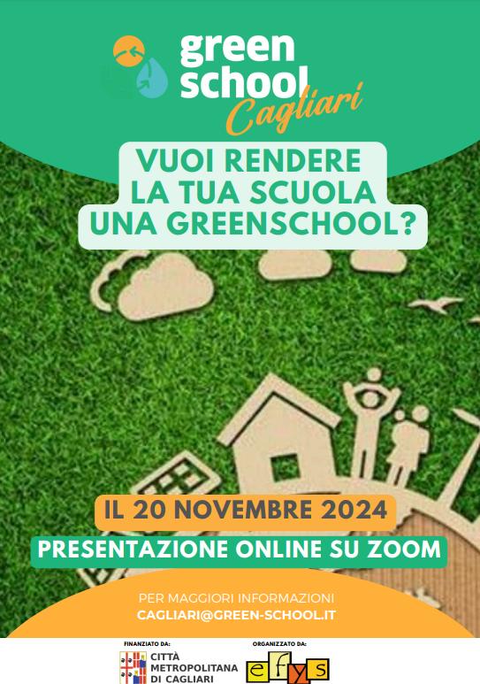 La locandina dell'evento lancio "Green School Cagliari"