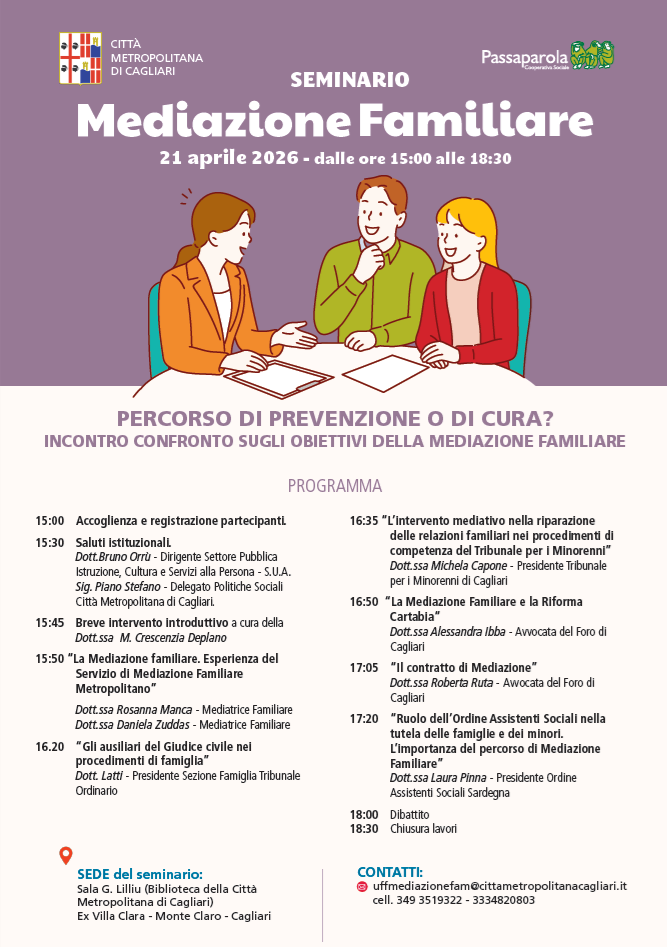 La locandina del seminario