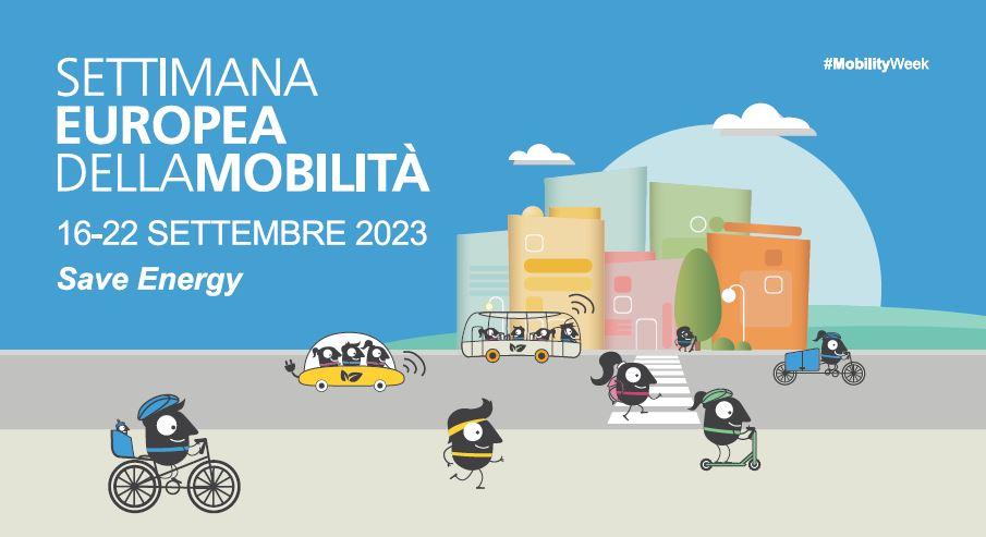 La locandina della Settimana Europea della Mobilità 2023