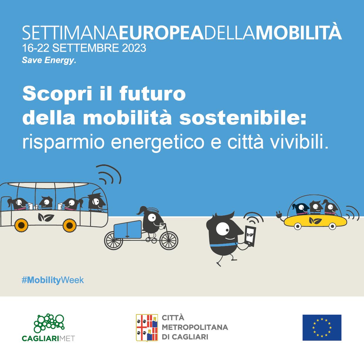 La locandina della Settimana Europea della Mobilità 2023